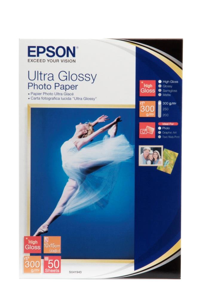 784323 Epson C13S041943 Papir Epson C13S041943 10 x15 (50) photopaper Ultra glossy